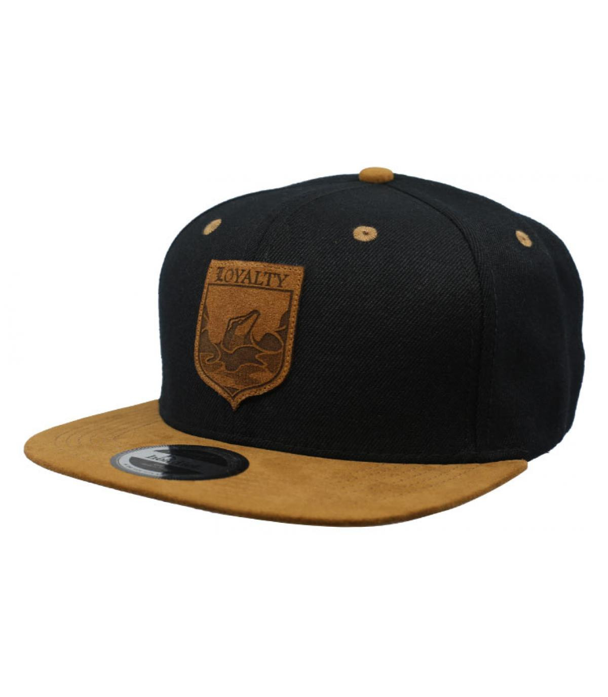 Snapback Loyalty black suede 